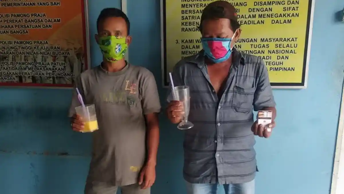 Terjaring Razia WH, Sopir yang Tidak Puasa Ini Serang Petugas dengan Pelepah Sawit