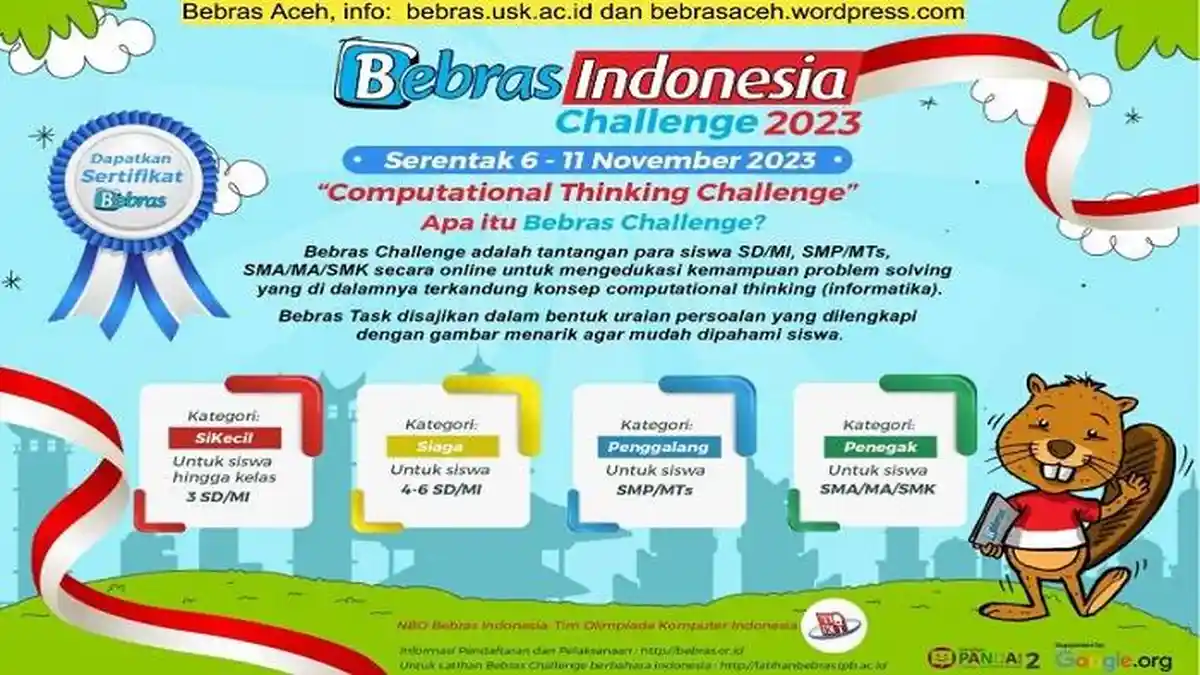 Bebras Challenge Ajak Siswa di Aceh Berpikir secara Komputasional