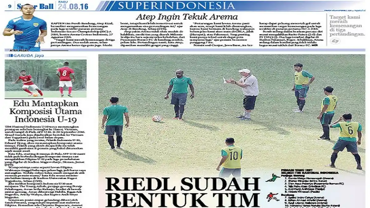 Alfred Riedl Sudah Serahkan Daftar Pemain Kontra Malaysia