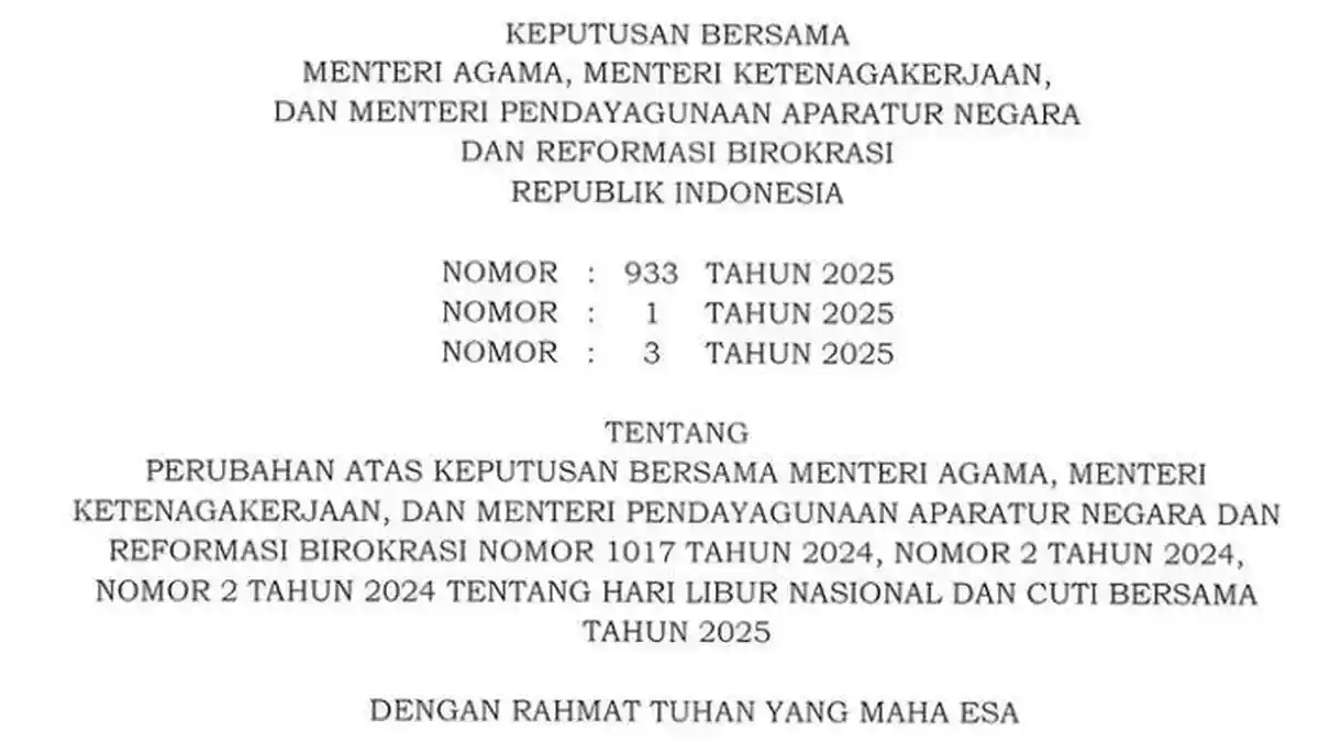18 Agustus 2025 Resmi Jadi Cuti Bersama, Apakah Pegawai Swasta Boleh Libur?