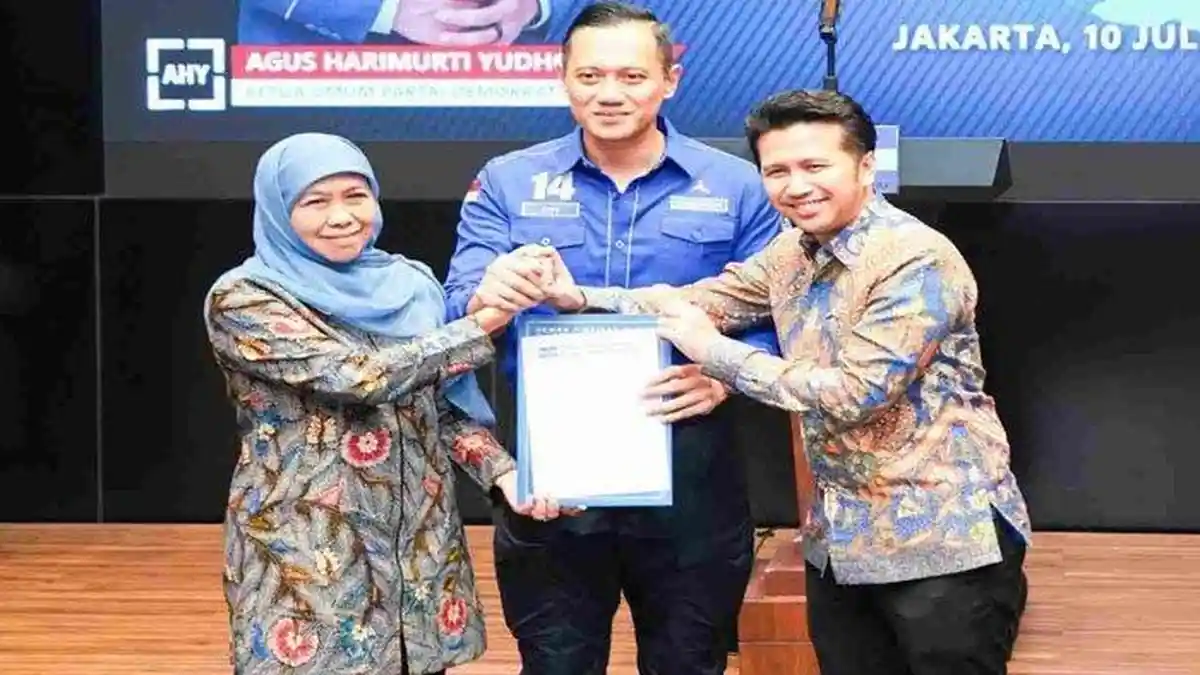 Dapat Dukungan dari Demokrat, Khofifah-Emil Lawan Terberat di Pemilihan Gubernur Jawa Timur