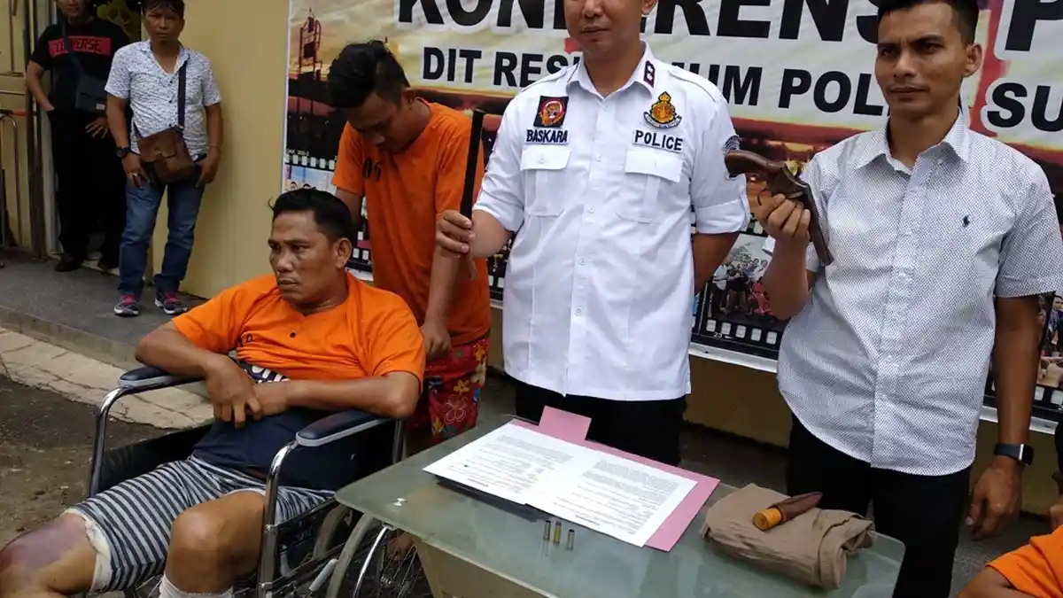 Sempat Acungkan Senjata Api Rakitan ke Arah Polisi, Rudi Roboh Ditembak Kedua Kakinya