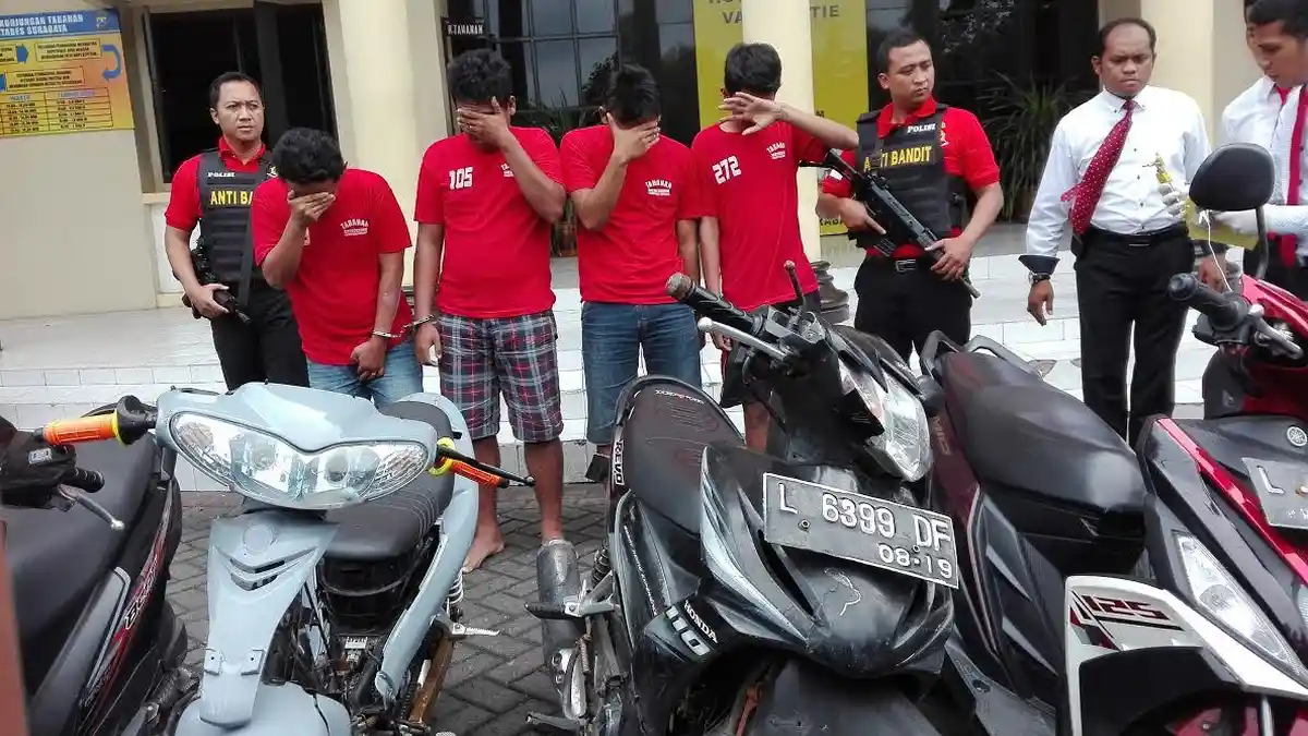 Komplotan Bandit Muda Ini Beraksi di 20 TKP Selama Enam  Bulan
