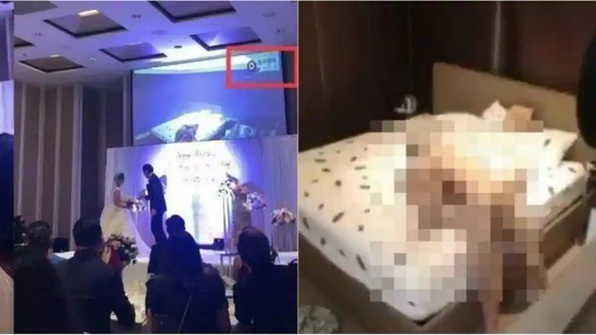 Pengantin Pria Putar Video Perselingkuhan Calon Istrinya ke Tamu Undangan, Resepsi Pernikahan Ricuh!