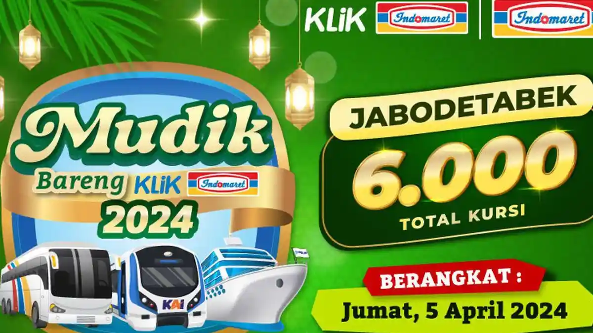 Mudik Gratis 2025 Bareng Klik Indomaret Resmi Dibuka! Segera Daftar Sebelum Kuota Habis