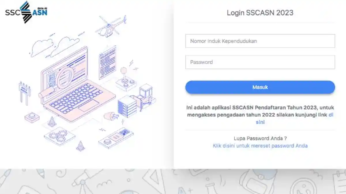 Login daftar-sscasn.bkn.go.id untuk Akun Pendaftaran CPNS dan PPPK 2023