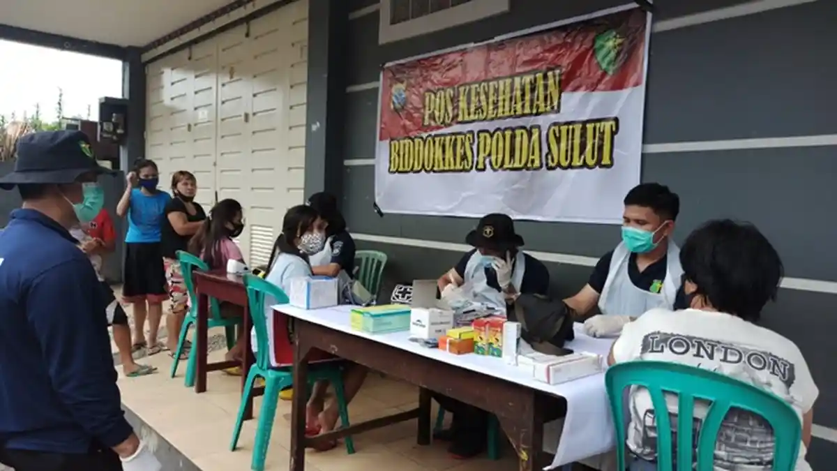 Biddokkes Polda Sulut Kembali Adakan Pelayanan Kesehatan, Kali Ini di Kelurahan Tanjung Batu