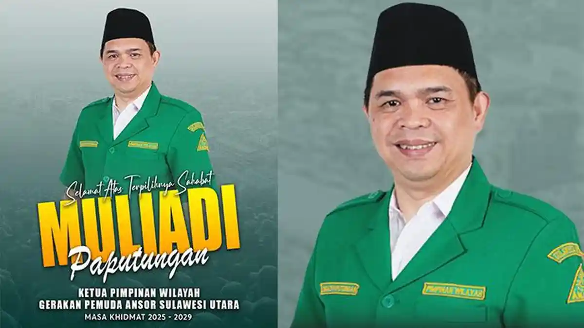 Profil Muliadi Paputungan, Ketua Pengurus Wilayah GP Ansor Sulut 2025-2029, Gantikan Yusra Alhabsyi