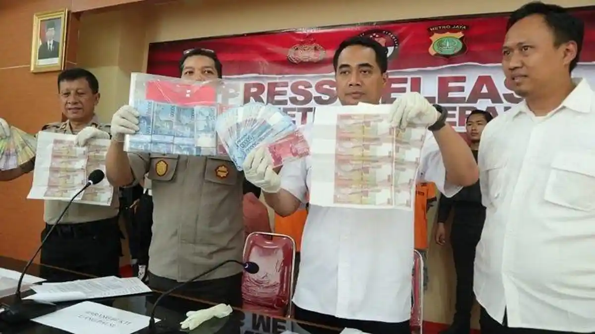 Peredaran Uang Palsu Snilai Jutaan Rupiah di Tangerang Diungkap Polisi