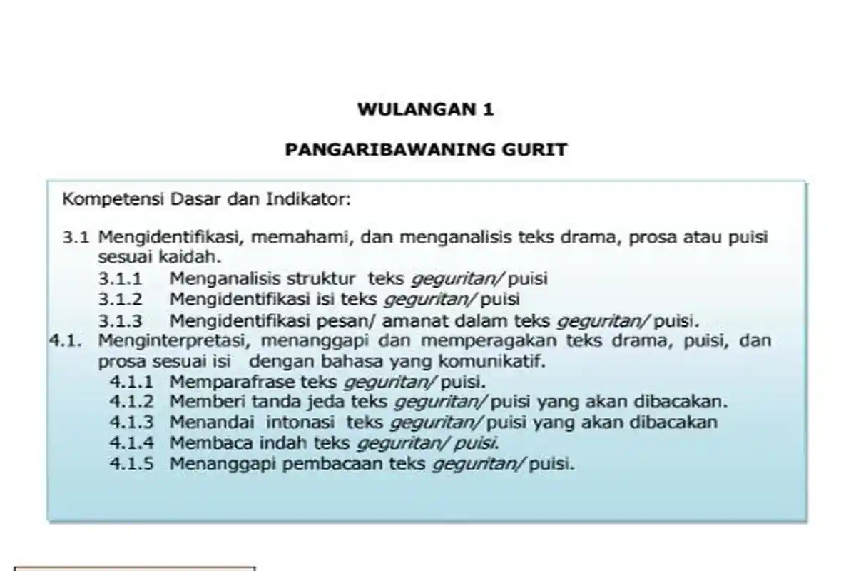 JAWABAN Tugas Uji Kompetensi Bahasa Jawa Kelas 11 Kurikulum Merdeka Bab 1 Halaman 71 Semester 1