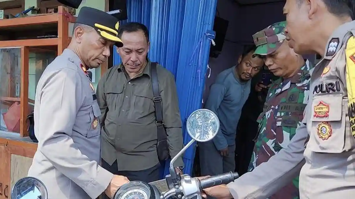 Polisi Amankan Tujuh Debt Collector di Cileungsi Bogor Perampas Motor yang Digunakan Warga