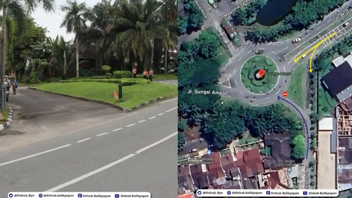 Portal Baru di Bundaran Monyet Balikpapan Baru Resmi Dibuka untuk Umum