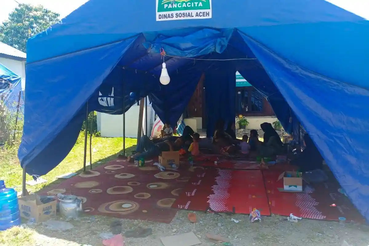 Tiga Keluarga Bertahan di Rumah Terbakar di Gayo Lues, Empat KK Mengungsi