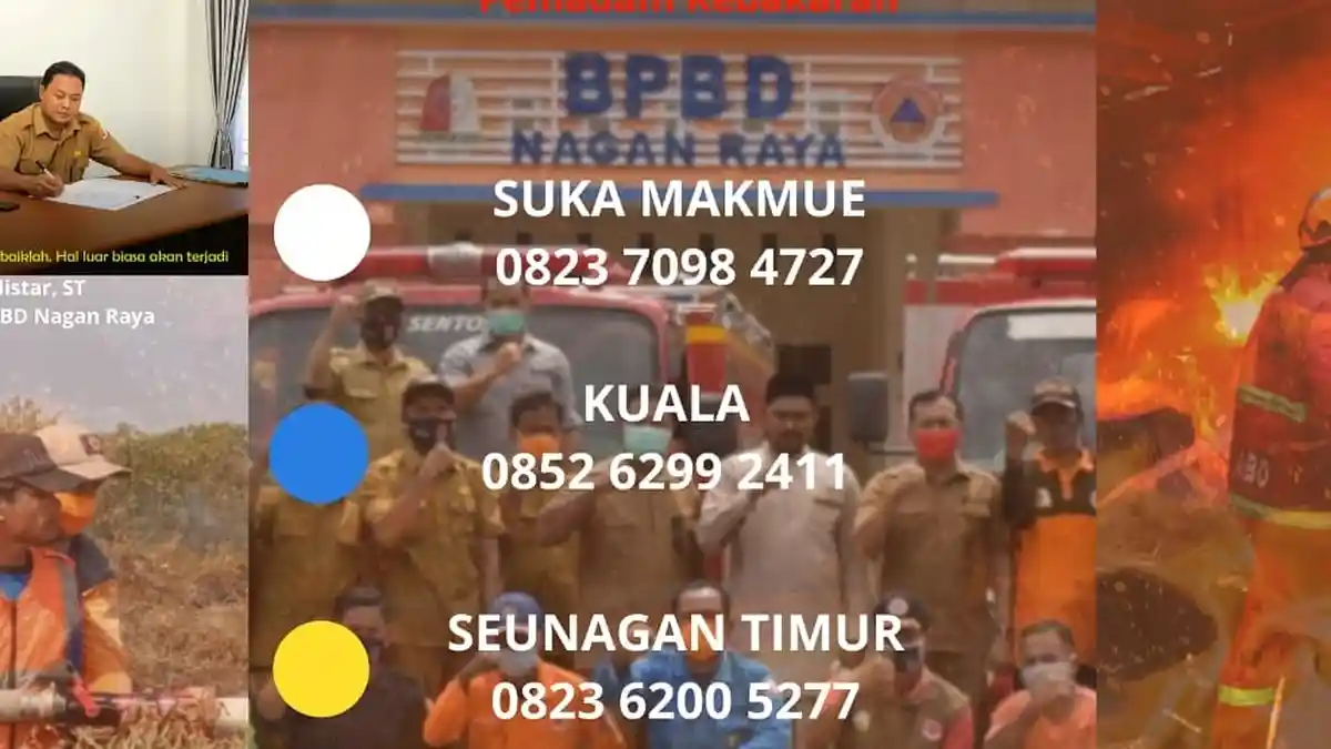 BPBD Nagan Raya Sebar Nomor Pengaduaan Kebakaran, Warga Diingatkan tak Menyalahgunakan