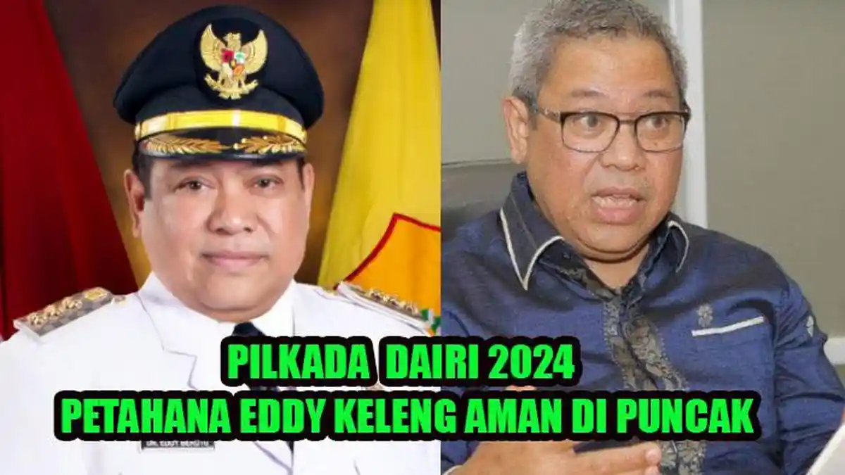 Survei Pilkada Kabupaten Dairi 2024 versi SMRC, Eddy Keleng Ate Berutu Masih Aman di Puncak