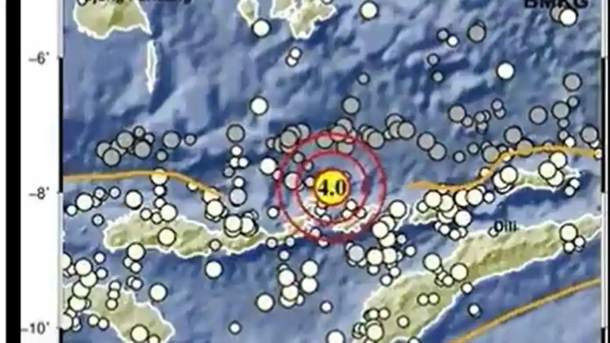 Gempa Bumi Terkini Guncang NTT Jumat Pagi, Magnitudo 4,0