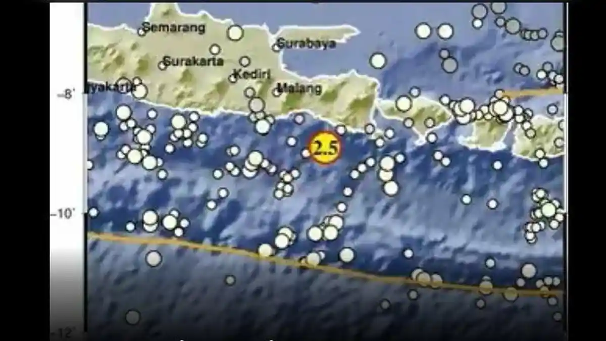 Terjadi Gempa Bumi di Jember, Provinsi Jawa Timur, Minggu 18 Oktober 2026