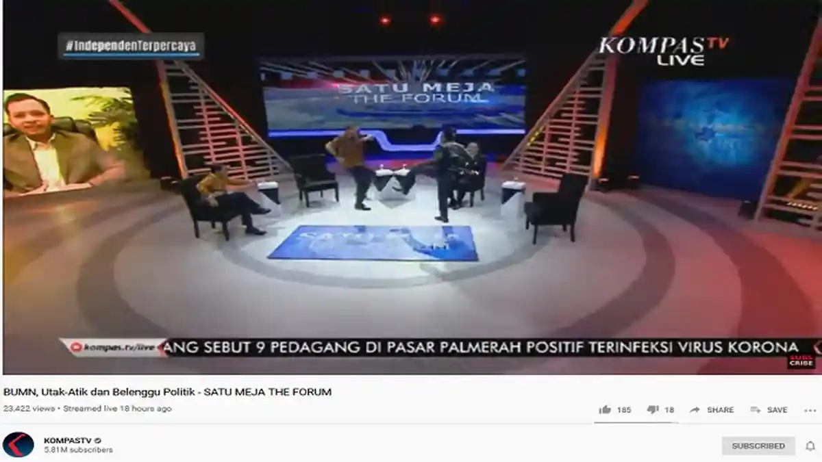Momen Adian Napitupulu dan Arya Sinulingga 'Tendang-tendangan' Sambil Tertawa seusai Debat soal BUMN