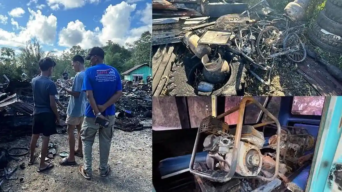 Total Kerugian Kebakaran 2 Rumah di Lorong PDAM Kendari Capai Rp600 Juta, Kendaraan, Surat Berharga