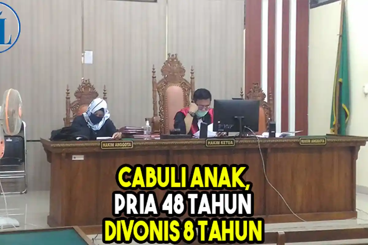 VIDEO Cabuli Anak, Pria 48 Tahun di Bandar Lampung Divonis 8 Tahun Penjara