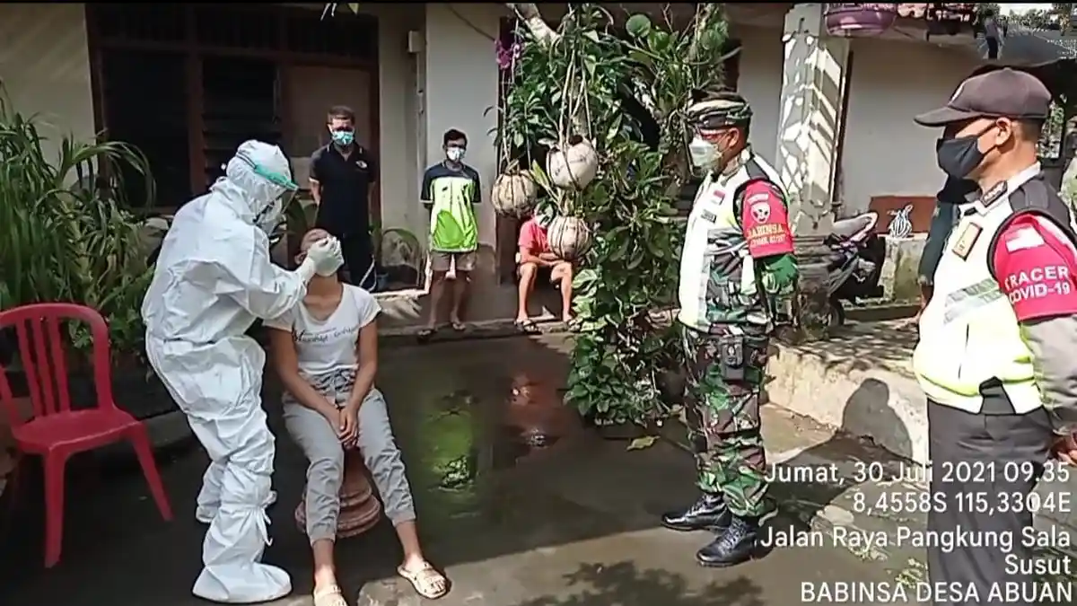 TNI di Bali Mulai Jalankan Tracing dan Swab Kontak Erat Langsung ke Rumah-rumah