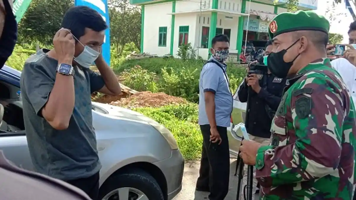 Bupati, Kapolres dan Dandim Aceh Jaya Turun ke Jalan Tegakkan Protkes, Begini Aksinya