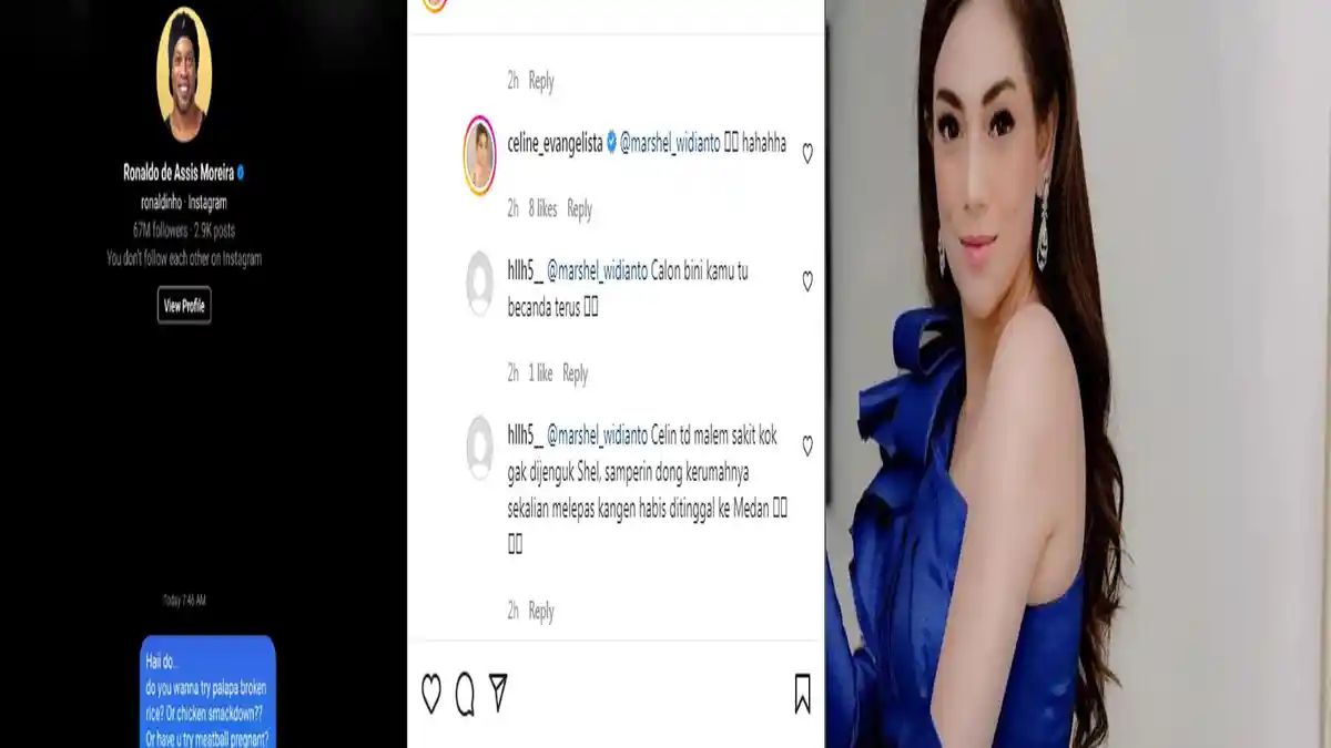 DM Goda Ronaldinho Ajak Kulineran, Celine Evangeliste Ditikung Momo yang Diam-diam Jamu sang Bintang