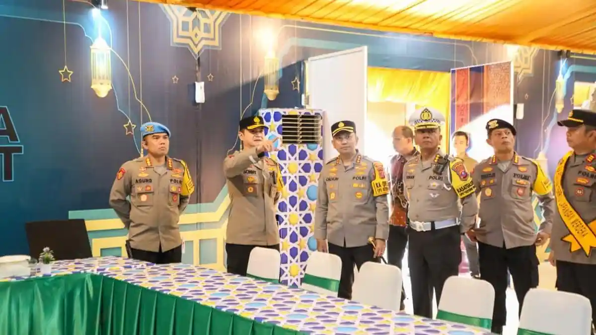 Wakapolda Sumut Tinjau Pos Terpadu Operasi Ketupat Toba di Lapangan Merdeka