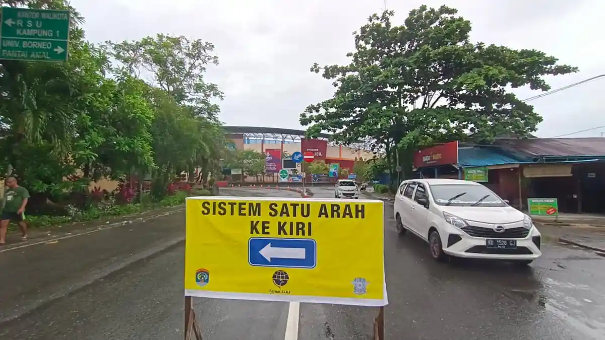 Usai Diterapkan Jalan Satu Arah di Stadion Datu Adil, Dishub Tarakan akan Evaluasi, Ini Alasannya 