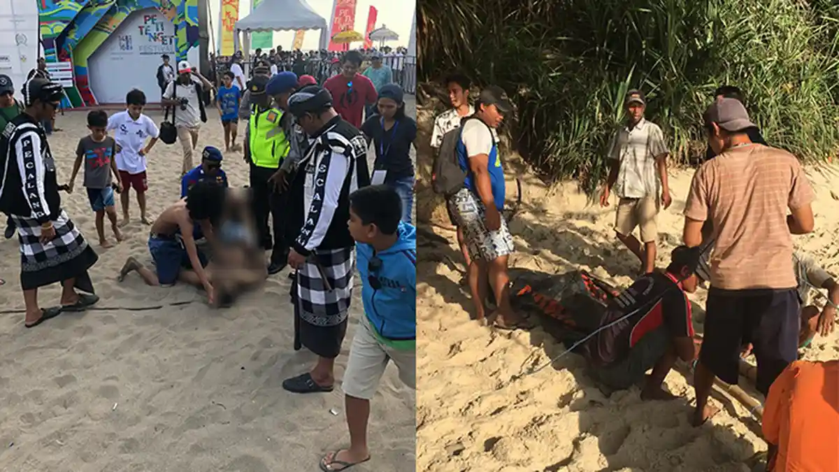 Dua Nyawa Wisatawan Lokal 'Melayang' di Pantai Bali