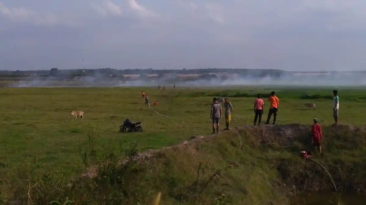 BPBD Ogan Ilir tidak Mau Menganggap Remeh Setiap Munculnya Hotspot atau Titik Api Kecil