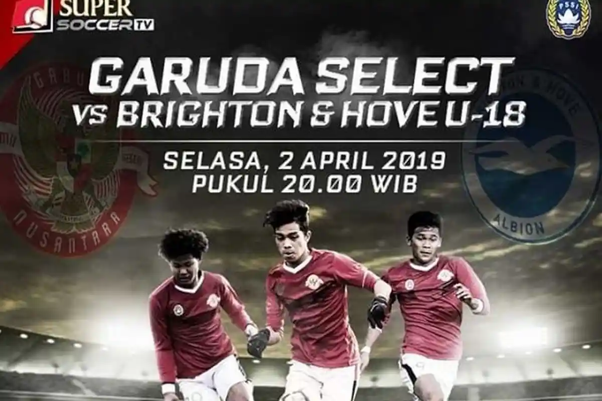Garuda Select vs Brighton and Hove U-18, Skor Akhir 3-0