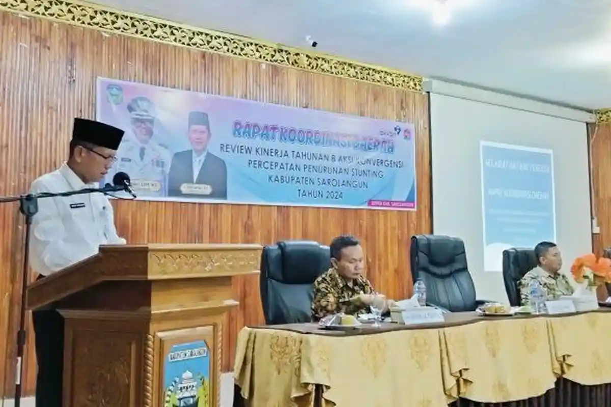 Pemkab Sarolangun Gelar Rapat Koordinasi Percepatan Penurunan Stunting 2024