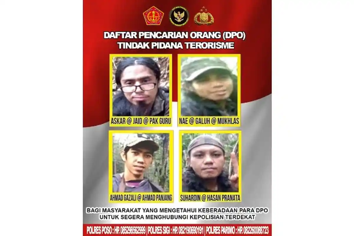 Sulitnya Memburu Teroris MIT Poso, Polri: Lokasinya Bergunung-gunung, Oksigen Terbatas