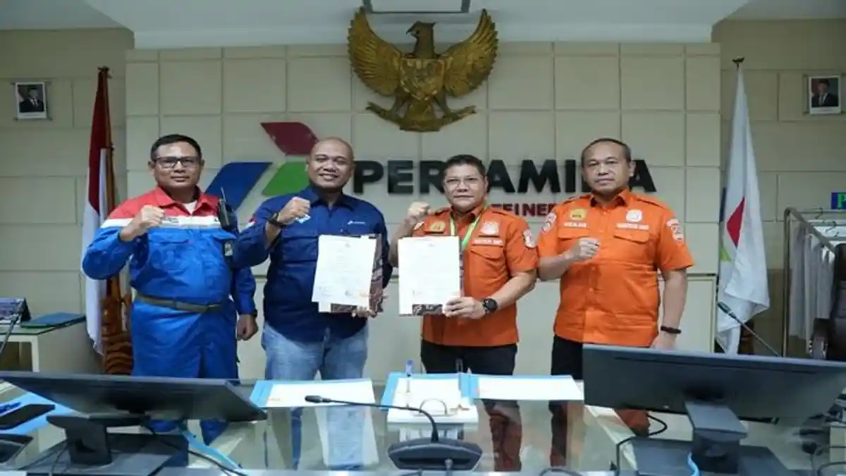 Kilang Pertamina Plaju Raih Predikat Gold Pengamanan Jaga Obyek Vital Nasional