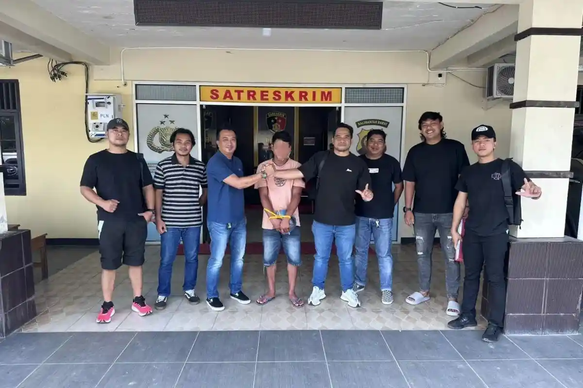 Jatanras Satreskrim Polres Landak dan Satreskrim Polres Sambas Amankan Pelaku Penggelapan Motor
