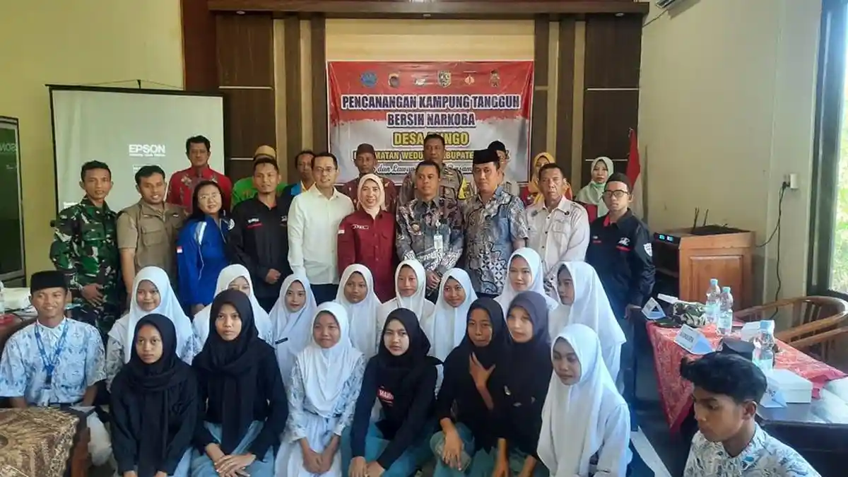 Desa Bungo Demak Dapat Pencanangan Kampung Tangguh Bersih Narkoba