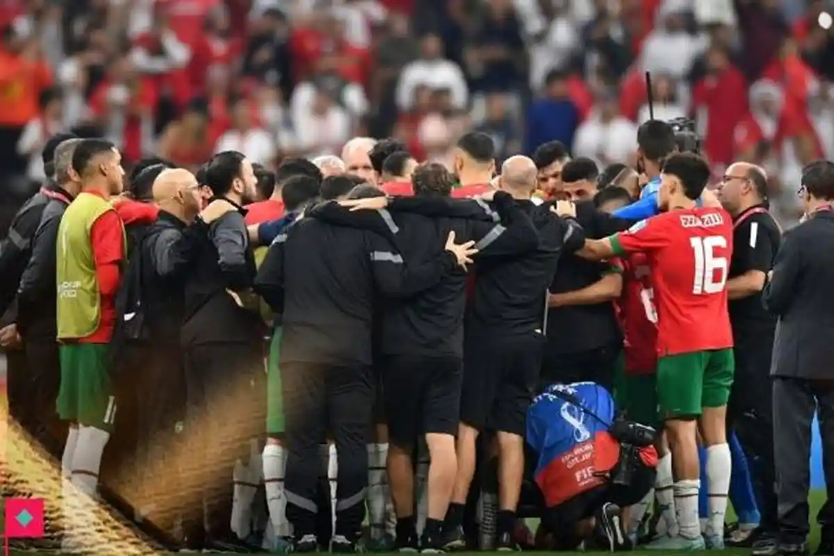 Viral Penampakan Aksi Sujud Syukur Maroko Meski Dikandaskan Tragis oleh Prancis di Piala Dunia 2022