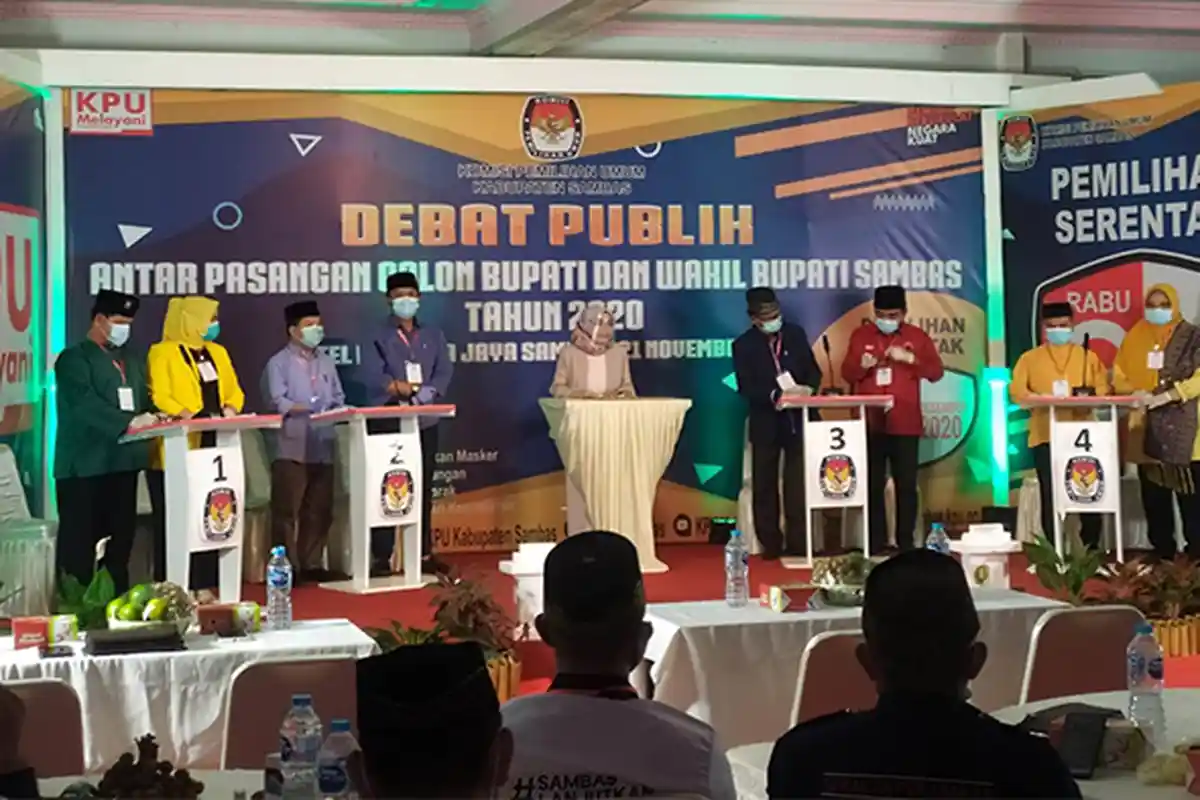 Empat Paslon Hadiri Debat Kandidat Cabup-cawabup Sambas