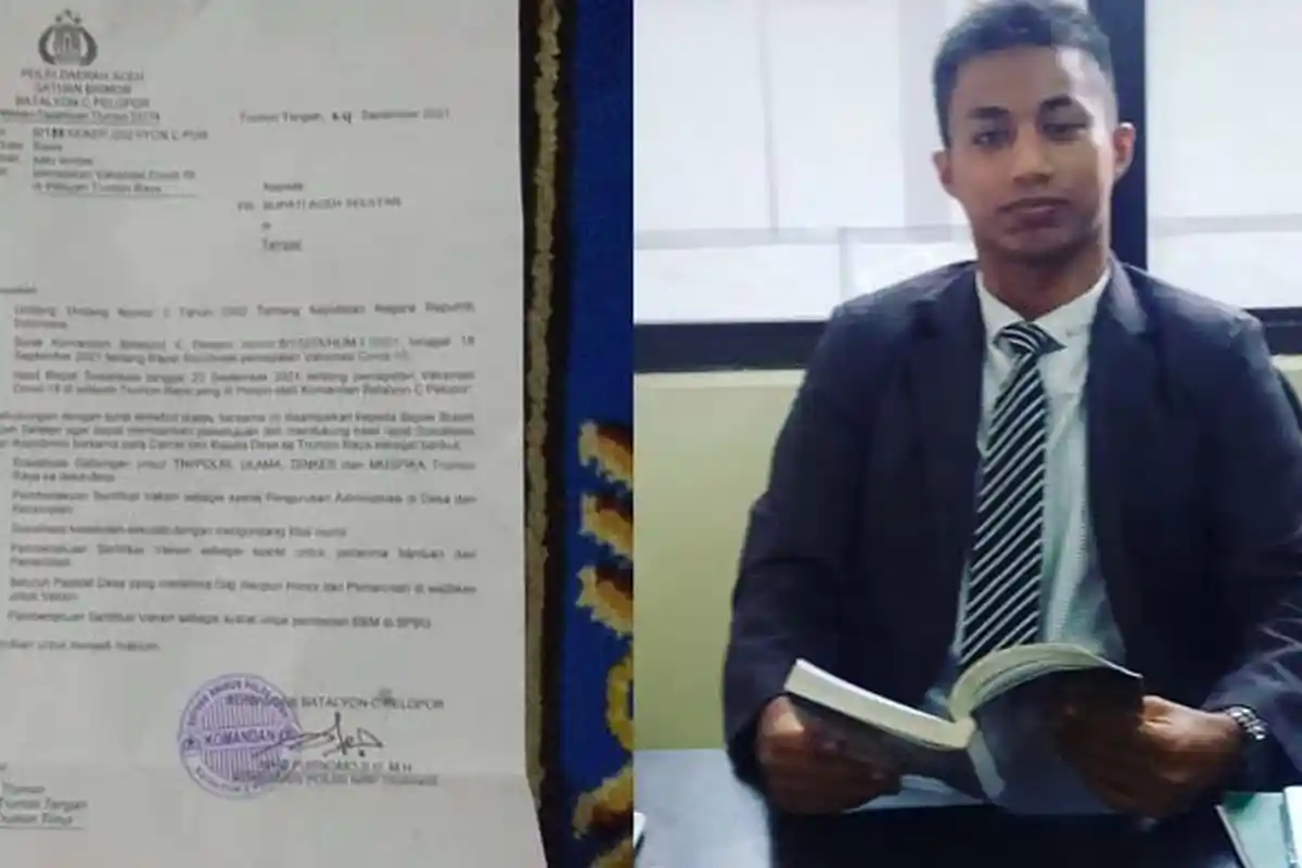 Beredar Surat Pemberlakuan Sertifikat Vaksin Sebagai Syarat Pembelian BBM di SPBU di Aceh Selatan