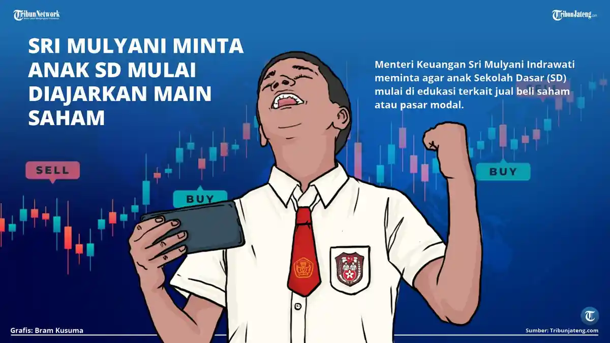 INFOGRAFIS Sri Mulyani Minta Anak SD Mulai Diajarkan Main Saham