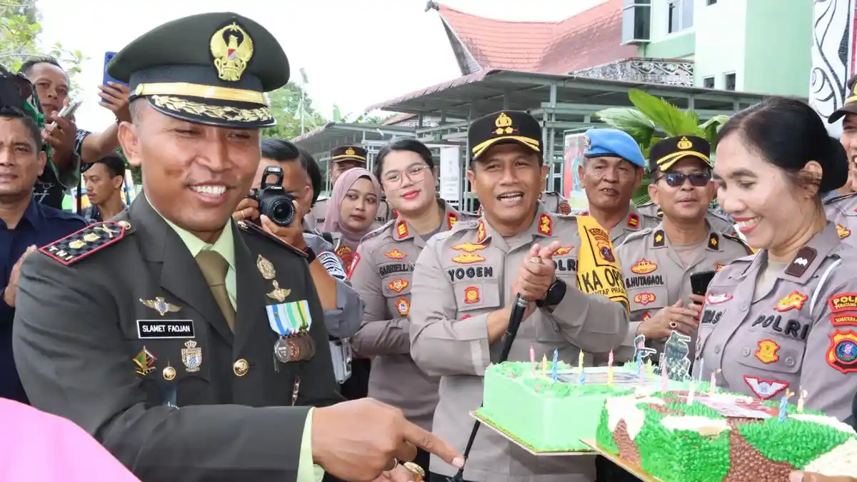Sinergi dalam Kebersamaan, Kapolres Pematangsiantar Beri Kejutan Kepada Dandim