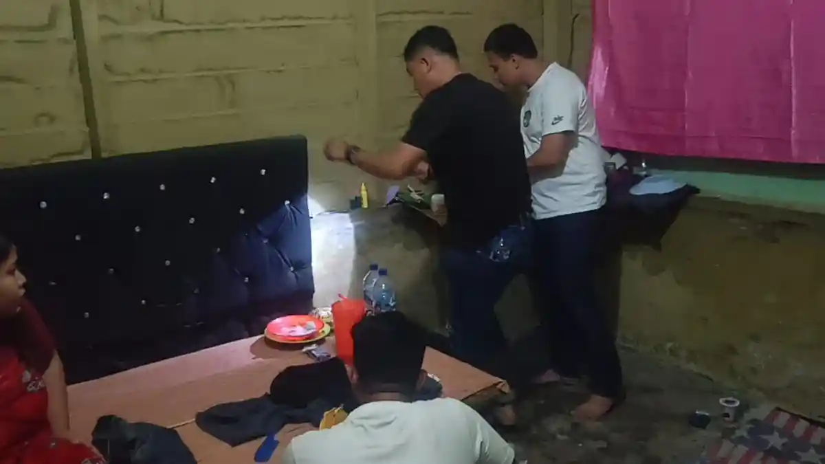 Polres Pelabuhan Belawan Gerebek Sarang Narkoba di Pajak Klumpang, Empat Pelaku Diamankan