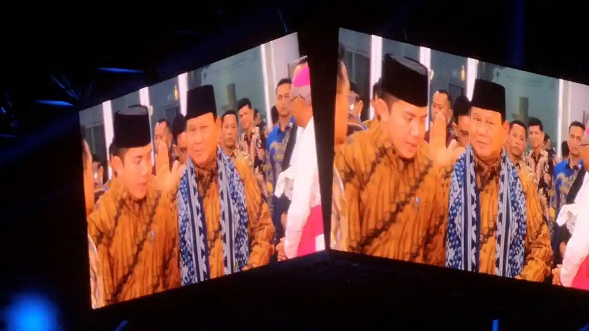 Prabowo-Gibran Kompak Hadiri Perayaan Natal Nasional, Tiba dengan Waktu yang Berbeda