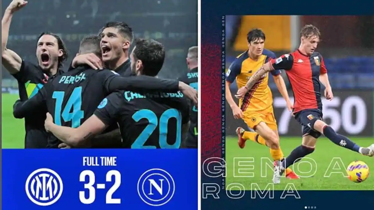 Klasemen Liga Italia Setelah Inter Milan, AS Roma Menang dan Napoli Kalah