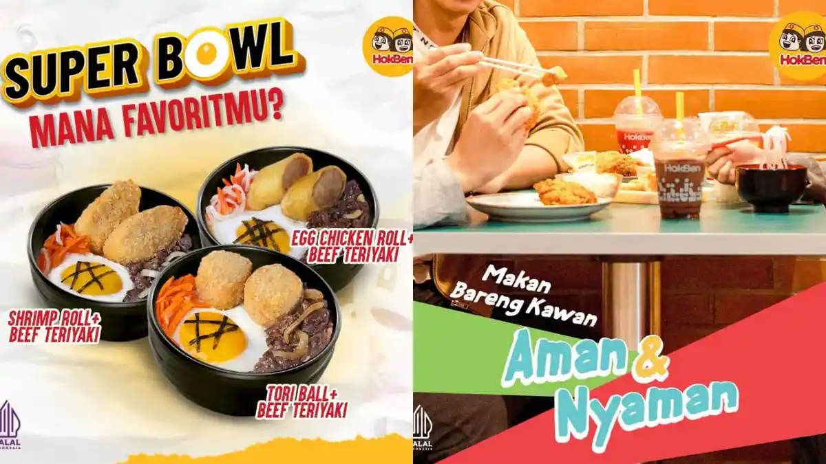 FAVORIT! Promo HokBen September 2022, Super Bowl Egg Chicken Roll + Beef Teriyaki Rp 36.000