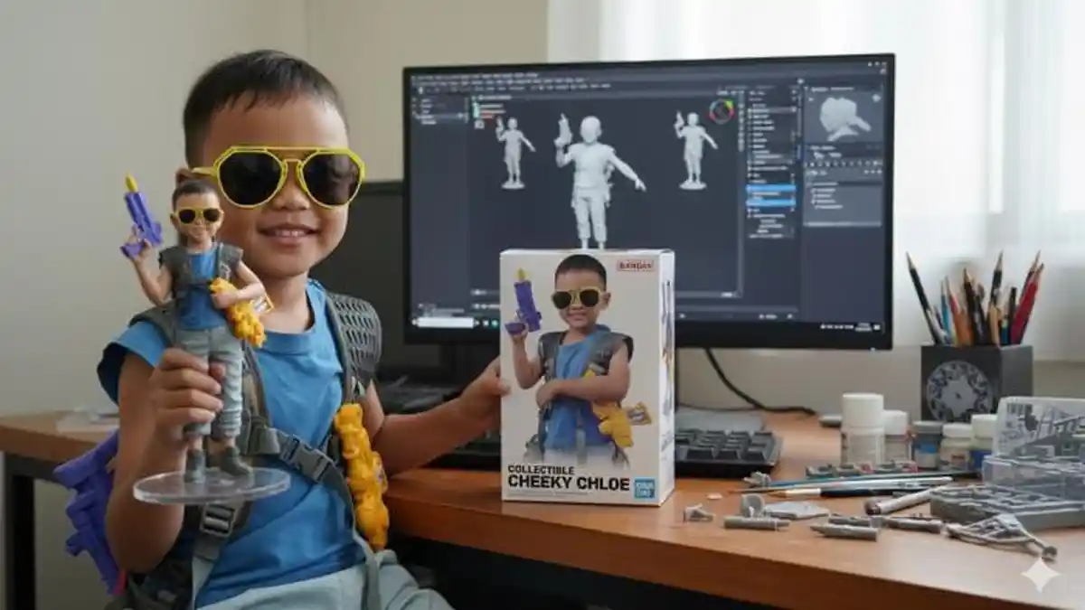 Cara Simple Edit Foto Ala Action Figure 3D Pakai Gemini AI Gampang Buat Pemula