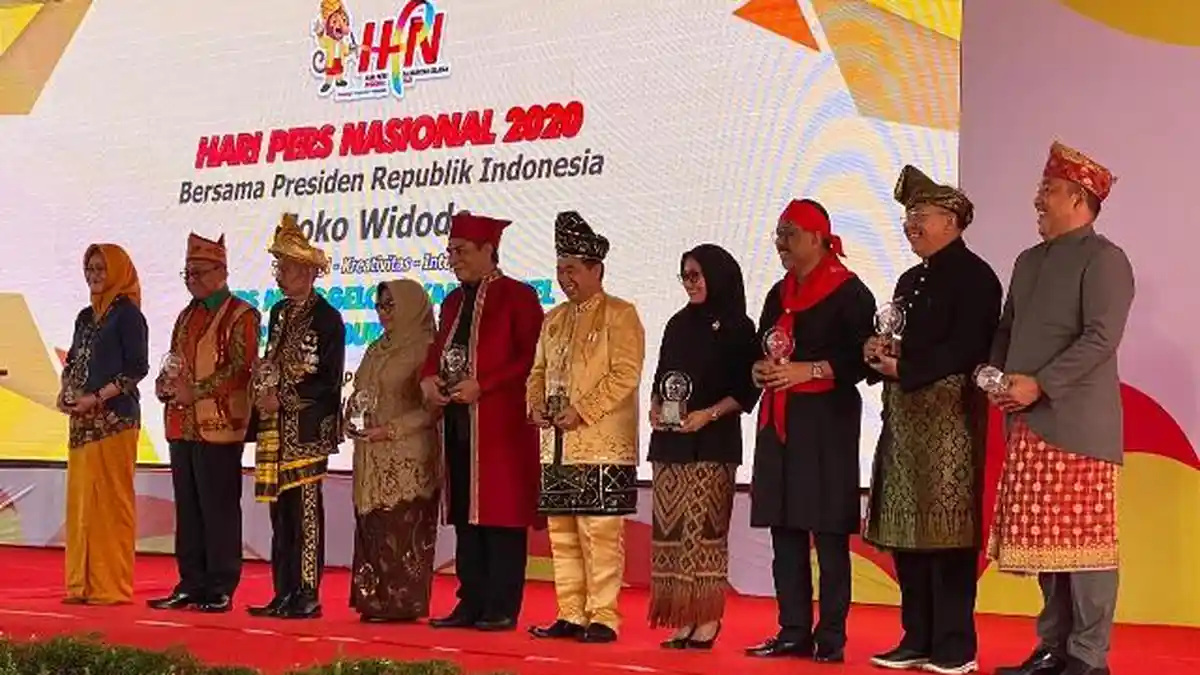 Hari Pers Nasional, Enam Bupati Terima Anugerah Kebudayaan 2020