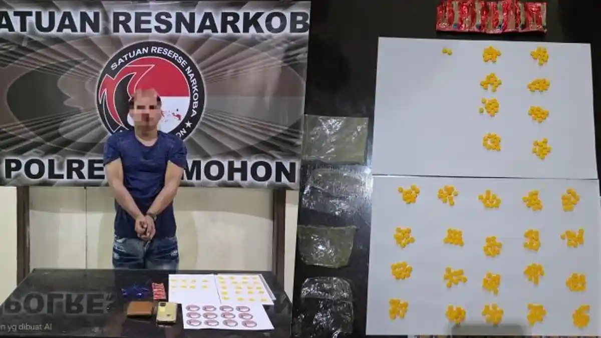 Identitas Pria Tersangka Pengedar Obat Keras Diciduk di Kafe Tomohon, 253 Butir Diamankan Polisi