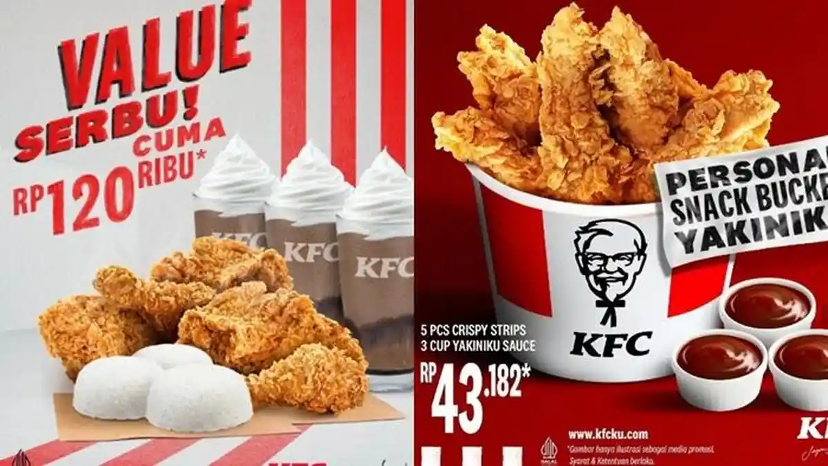 Promo KFC Hari ini Senin 2 Januari 2023, Makan Siang ber 3 Super Kenyang hanya Rp 120.000
